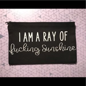 Custom Sarcasm Makeup Bag / Snack Pouch